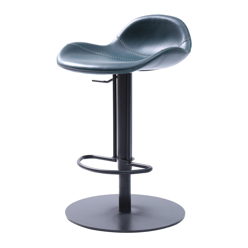 Leather Bar Stool Adjustable Backrest Swivel Counter Stool for Bristol