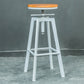 Industrial Dining Stools Adjustable Height Bar Stools with Footrest