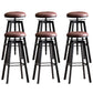 Industrial Dining Stools Adjustable Height Bar Stools with Footrest