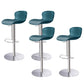 Leather Bar Stool Adjustable Height Backrest Counter Stool for Bristol Blue Silver 4 Piece Set Clearhalo 'Bar Furniture' 'Bar Stools' 'bar_stools' 'furn' 'furn_bar_stools' 'Furniture' 'Kitchen & Dining Furniture' 6580695