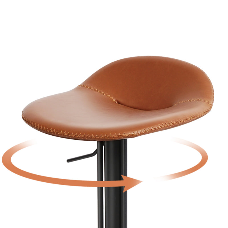 Leather Bar Stool Backless Counter Stool for Bristol with Swivel Clearhalo 'Bar Furniture' 'Bar Stools' 'bar_stools' 'furn' 'furn_bar_stools' 'Furniture' 'Kitchen & Dining Furniture' 6580715