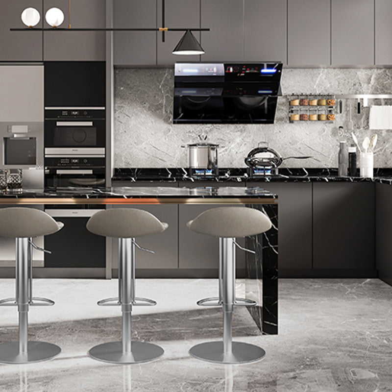 Leather Bar Stool Backless Counter Stool for Bristol with Swivel Clearhalo 'Bar Furniture' 'Bar Stools' 'bar_stools' 'furn' 'furn_bar_stools' 'Furniture' 'Kitchen & Dining Furniture' 6580721
