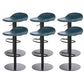 Leather Bar Stool Backless Counter Stool for Bristol with Swivel Black Blue 6 Piece Set Clearhalo 'Bar Furniture' 'Bar Stools' 'bar_stools' 'furn' 'furn_bar_stools' 'Furniture' 'Kitchen & Dining Furniture' 6580722