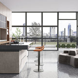 Leather Bar Stool Backless Counter Stool for Bristol with Swivel