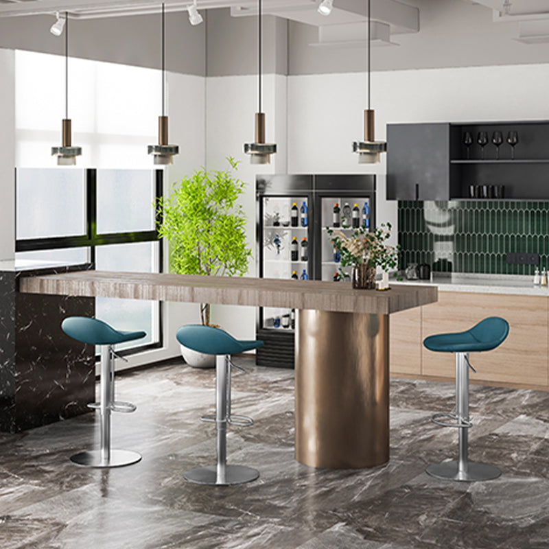 Leather Bar Stool Backless Counter Stool for Bristol with Swivel Clearhalo 'Bar Furniture' 'Bar Stools' 'bar_stools' 'furn' 'furn_bar_stools' 'Furniture' 'Kitchen & Dining Furniture' 6580729