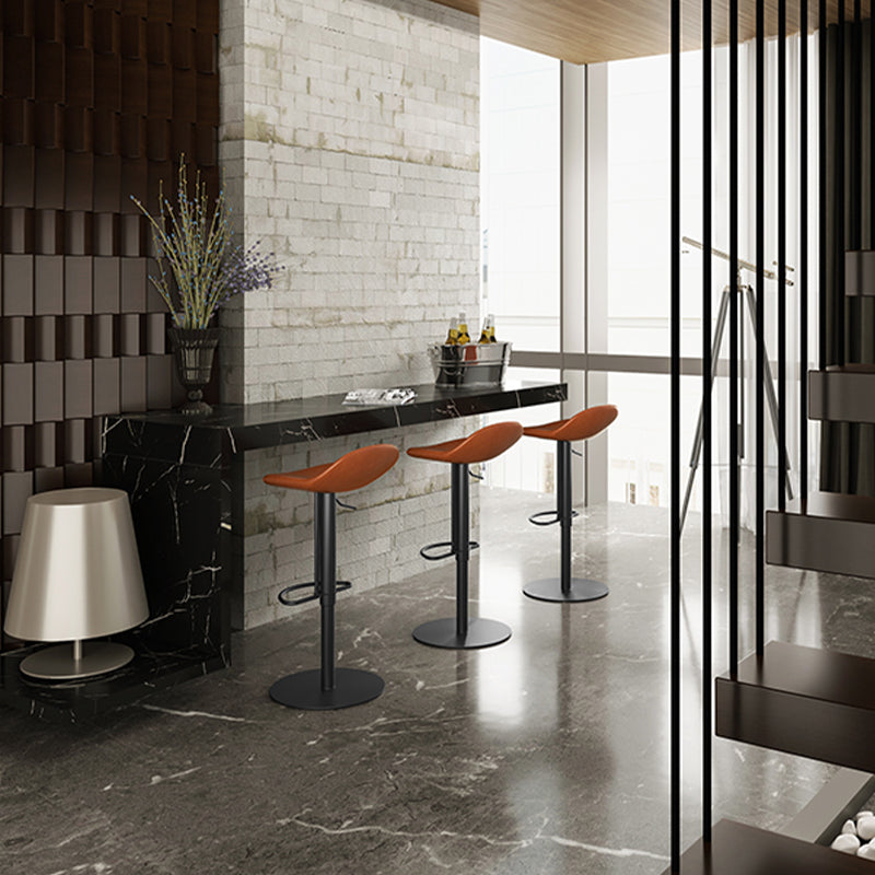 Leather Bar Stool Backless Counter Stool for Bristol with Swivel Clearhalo 'Bar Furniture' 'Bar Stools' 'bar_stools' 'furn' 'furn_bar_stools' 'Furniture' 'Kitchen & Dining Furniture' 6580731