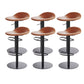 Leather Bar Stool Backless Counter Stool for Bristol with Swivel Black Brown 6 Piece Set Clearhalo 'Bar Furniture' 'Bar Stools' 'bar_stools' 'furn' 'furn_bar_stools' 'Furniture' 'Kitchen & Dining Furniture' 6580732