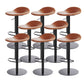 Leather Bar Stool Backless Counter Stool for Bristol with Swivel Black Brown 8 Piece Set Clearhalo 'Bar Furniture' 'Bar Stools' 'bar_stools' 'furn' 'furn_bar_stools' 'Furniture' 'Kitchen & Dining Furniture' 6580733