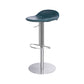 Leather Bar Stool Backless Counter Stool for Bristol with Swivel Silver Blue 1 Piece Clearhalo 'Bar Furniture' 'Bar Stools' 'bar_stools' 'furn' 'furn_bar_stools' 'Furniture' 'Kitchen & Dining Furniture' 6580739