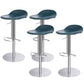Leather Bar Stool Backless Counter Stool for Bristol with Swivel Silver Blue 4 Piece Set Clearhalo 'Bar Furniture' 'Bar Stools' 'bar_stools' 'furn' 'furn_bar_stools' 'Furniture' 'Kitchen & Dining Furniture' 6580741