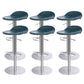Leather Bar Stool Backless Counter Stool for Bristol with Swivel Silver Blue 6 Piece Set Clearhalo 'Bar Furniture' 'Bar Stools' 'bar_stools' 'furn' 'furn_bar_stools' 'Furniture' 'Kitchen & Dining Furniture' 6580742