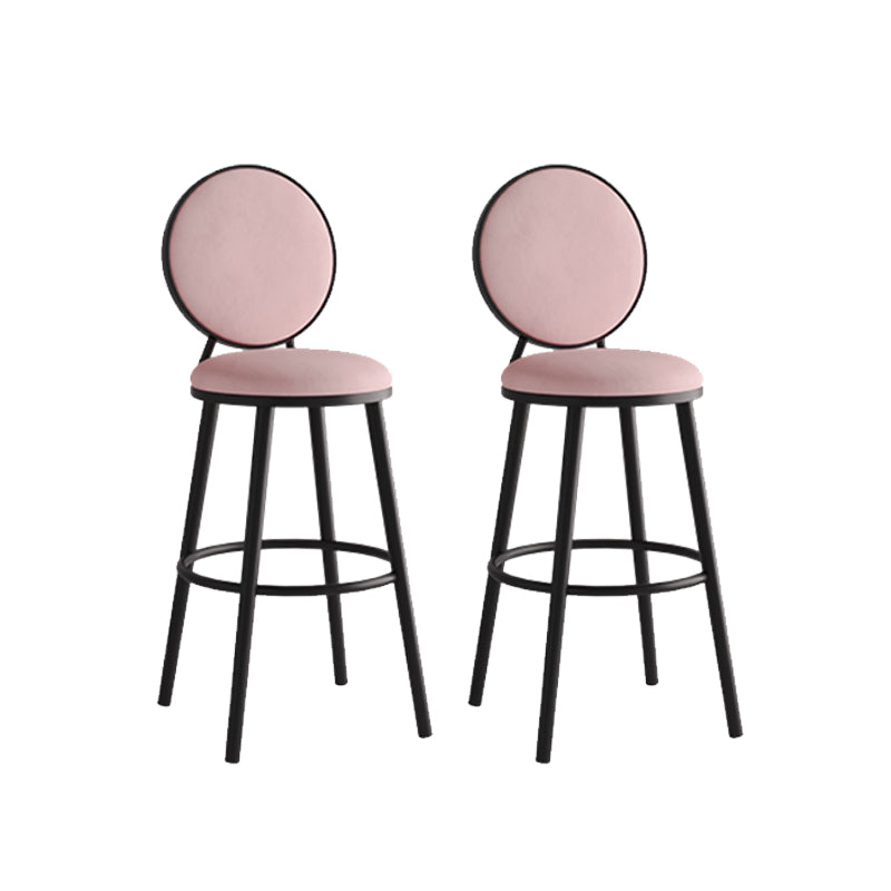 Sgabello da bar moderno con schienale senza braccioli, sgabello da bar in ferro con pedale per bar