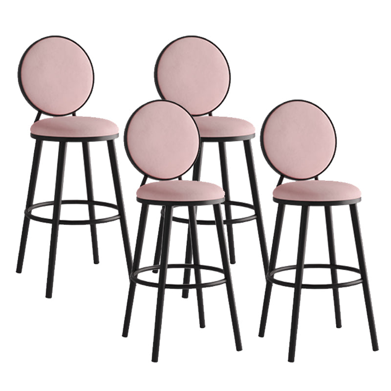 Sgabello da bar moderno con schienale senza braccioli, sgabello da bar in ferro con pedale per bar