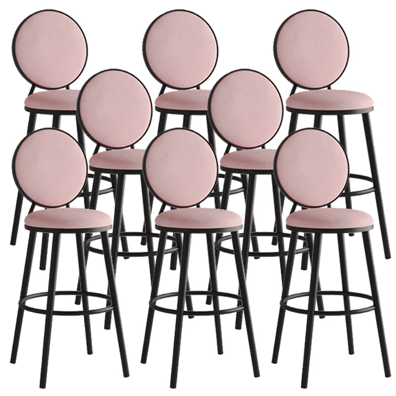 Sgabello da bar moderno con schienale senza braccioli, sgabello da bar in ferro con pedale per bar