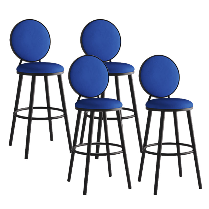 Sgabello da bar moderno con schienale senza braccioli, sgabello da bar in ferro con pedale per bar