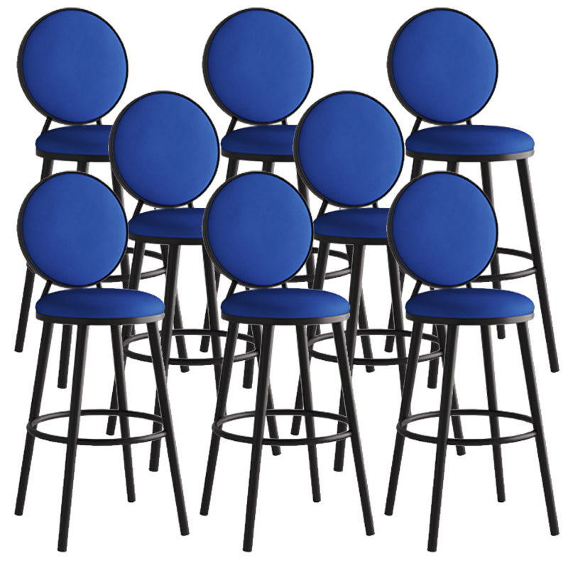 Sgabello da bar moderno con schienale senza braccioli, sgabello da bar in ferro con pedale per bar