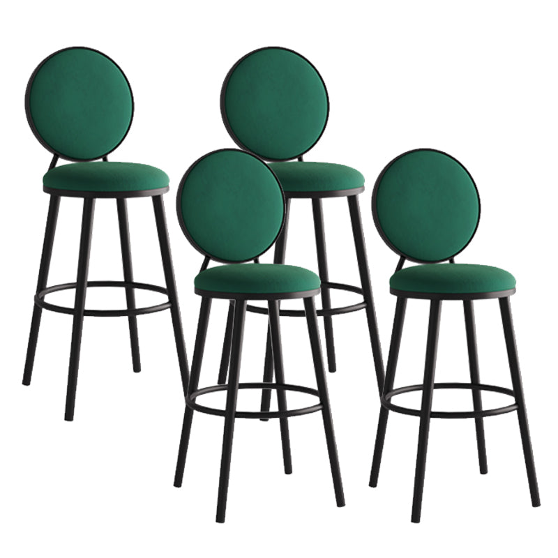 Sgabello da bar moderno con schienale senza braccioli, sgabello da bar in ferro con pedale per bar