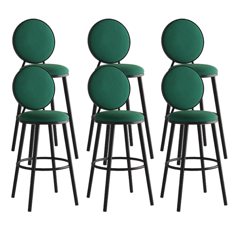 Sgabello da bar moderno con schienale senza braccioli, sgabello da bar in ferro con pedale per bar