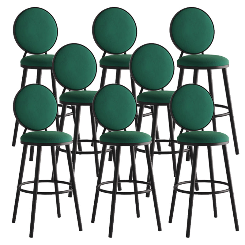 Sgabello da bar moderno con schienale senza braccioli, sgabello da bar in ferro con pedale per bar