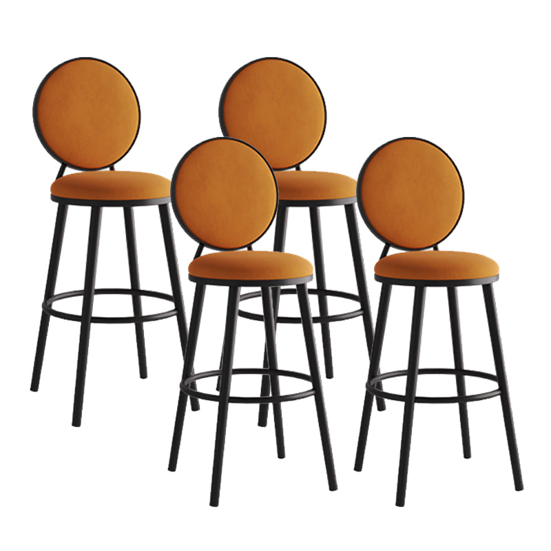 Sgabello da bar moderno con schienale senza braccioli, sgabello da bar in ferro con pedale per bar