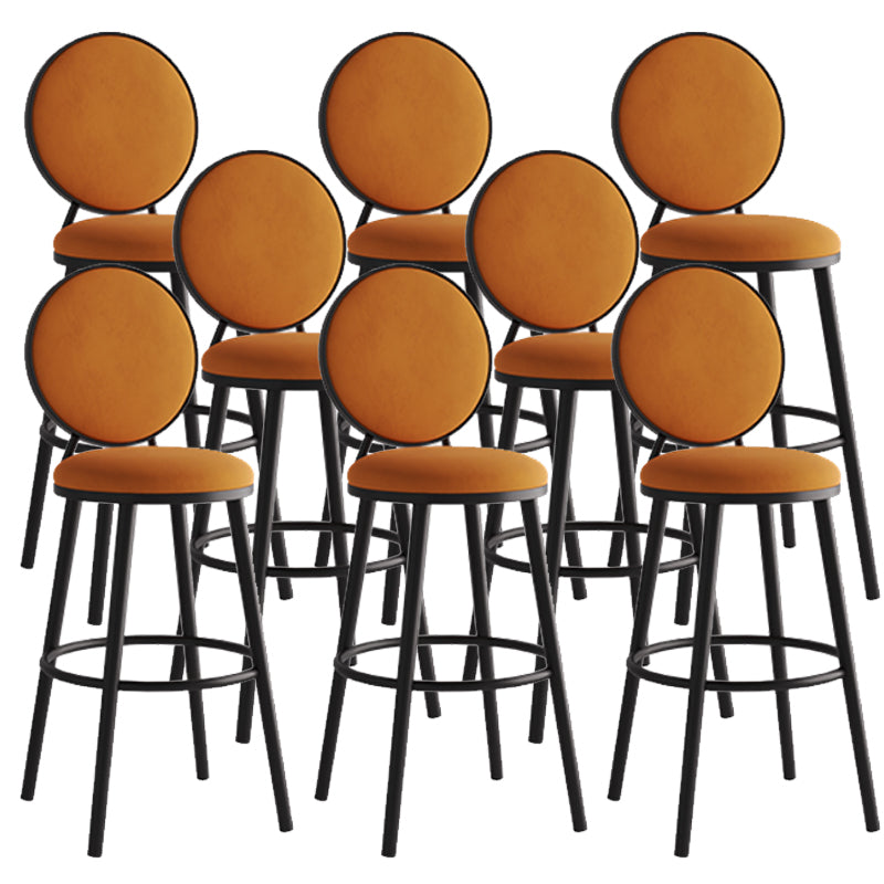 Sgabello da bar moderno con schienale senza braccioli, sgabello da bar in ferro con pedale per bar
