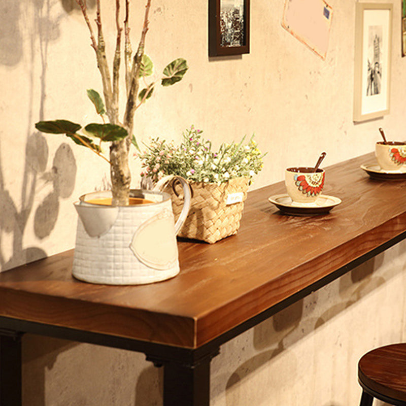 Modern Bar-Height Table Solid Wood Top Bistro Table for Patio Use Clearhalo 'Bar Furniture' 'Bar Tables' 'bar_tables' 'furn' 'furn_bar_tables' 'Furniture' 'Kitchen & Dining Furniture' 6581029