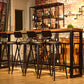 Modern Bar-Height Table Solid Wood Top Bistro Table for Patio Use Clearhalo 'Bar Furniture' 'Bar Tables' 'bar_tables' 'furn' 'furn_bar_tables' 'Furniture' 'Kitchen & Dining Furniture' 6581033