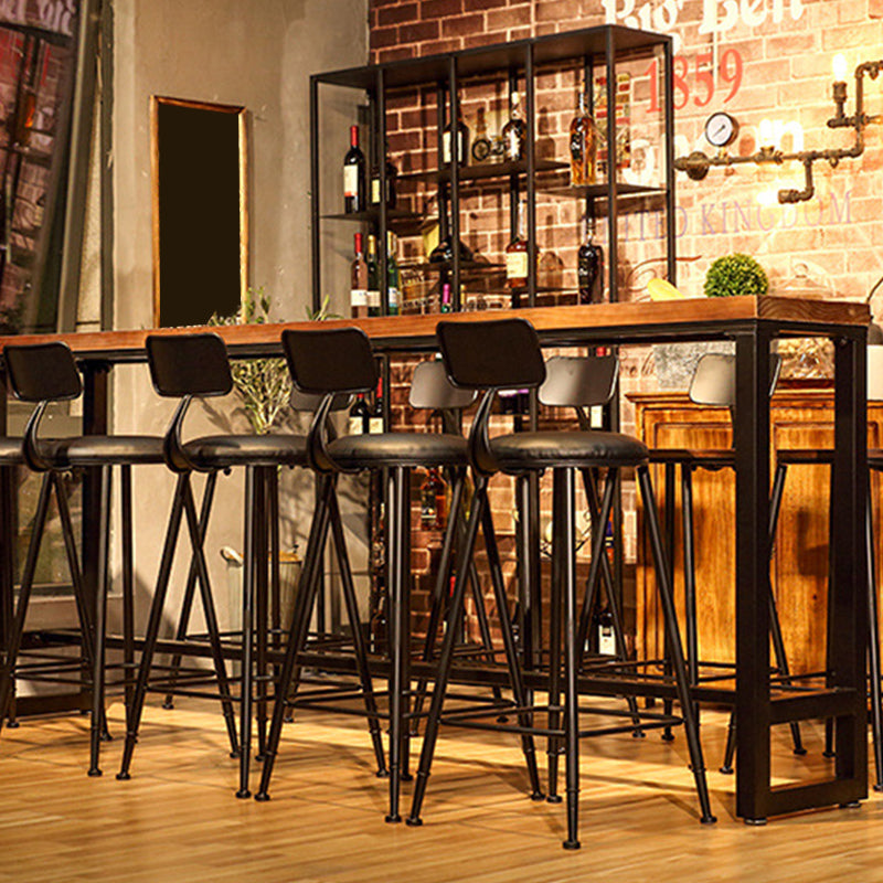 Modern Bar-Height Table Solid Wood Top Bistro Table for Patio Use Clearhalo 'Bar Furniture' 'Bar Tables' 'bar_tables' 'furn' 'furn_bar_tables' 'Furniture' 'Kitchen & Dining Furniture' 6581033