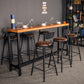Industrial Style Bar Table Rectangle Solid Wood Pub Bar Table in Brown Clearhalo 'Bar Furniture' 'Bar Tables' 'bar_tables' 'furn' 'furn_bar_tables' 'Furniture' 'Kitchen & Dining Furniture' 6581078