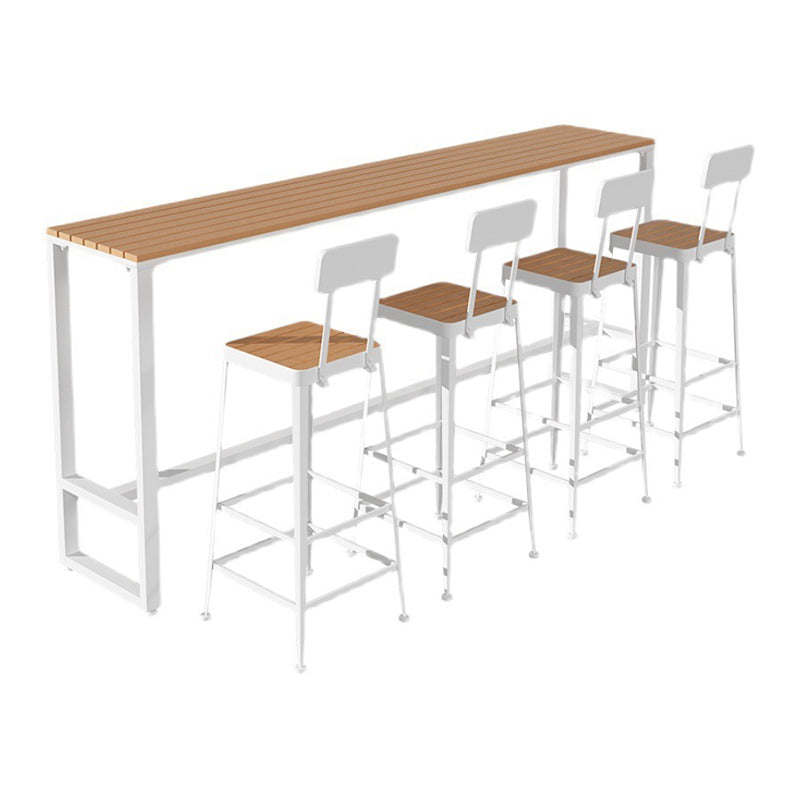 Rectangle Pub Height Dining Table Contemporary Bar Dining Table Clearhalo 'Bar Furniture' 'Bar Tables' 'bar_tables' 'furn' 'furn_bar_tables' 'Furniture' 'Kitchen & Dining Furniture' 6581131