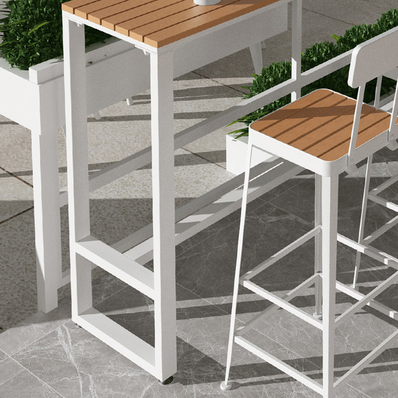 Rectangle Pub Height Dining Table Contemporary Bar Dining Table Clearhalo 'Bar Furniture' 'Bar Tables' 'bar_tables' 'furn' 'furn_bar_tables' 'Furniture' 'Kitchen & Dining Furniture' 6581133