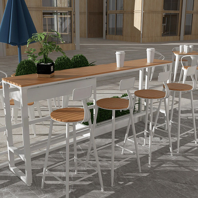 Rectangle Pub Height Dining Table Contemporary Bar Dining Table Clearhalo 'Bar Furniture' 'Bar Tables' 'bar_tables' 'furn' 'furn_bar_tables' 'Furniture' 'Kitchen & Dining Furniture' 6581134
