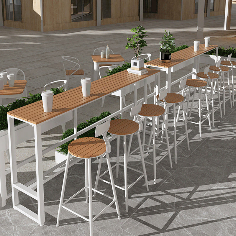 Rectangle Pub Height Dining Table Contemporary Bar Dining Table Clearhalo 'Bar Furniture' 'Bar Tables' 'bar_tables' 'furn' 'furn_bar_tables' 'Furniture' 'Kitchen & Dining Furniture' 6581135
