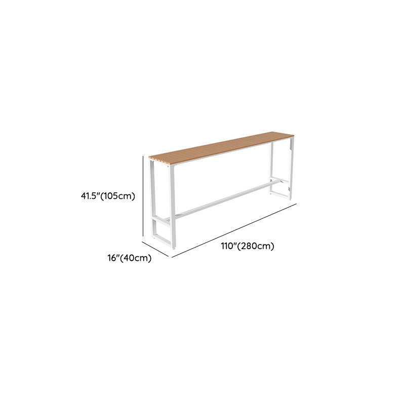 Rectangle Pub Height Dining Table Contemporary Bar Dining Table Clearhalo 'Bar Furniture' 'Bar Tables' 'bar_tables' 'furn' 'furn_bar_tables' 'Furniture' 'Kitchen & Dining Furniture' 6581138