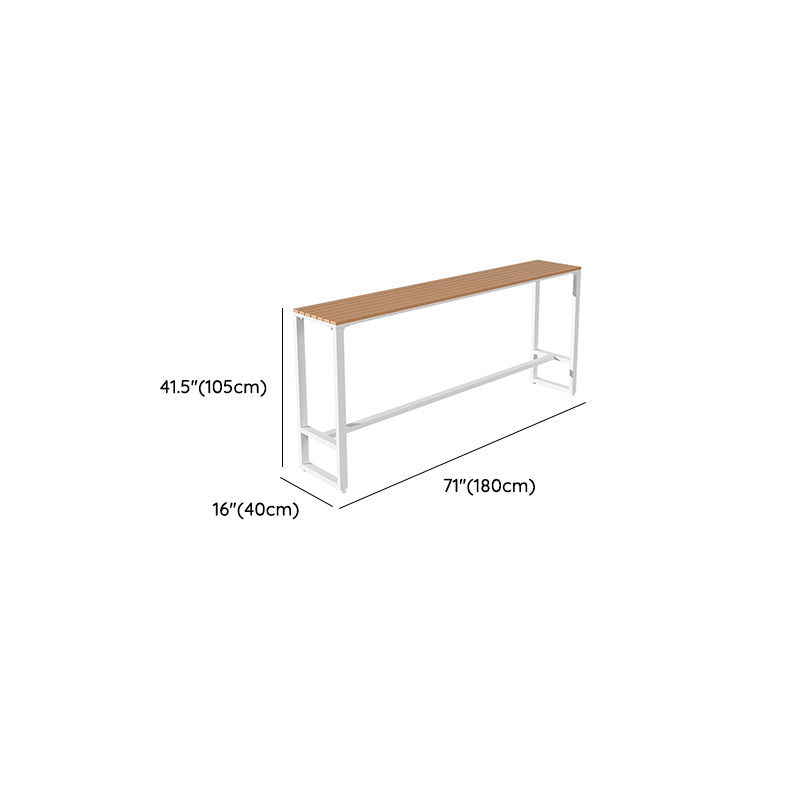 Rectangle Pub Height Dining Table Contemporary Bar Dining Table Clearhalo 'Bar Furniture' 'Bar Tables' 'bar_tables' 'furn' 'furn_bar_tables' 'Furniture' 'Kitchen & Dining Furniture' 6581142