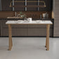 Rectangle Metal Base Bar Table Glam Sintered Stone Top Bistro Bar Table Clearhalo 'Bar Furniture' 'Bar Tables' 'bar_tables' 'furn' 'furn_bar_tables' 'Furniture' 'Kitchen & Dining Furniture' 6581207