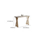 Rectangle Metal Base Bar Table Glam Sintered Stone Top Bistro Bar Table Clearhalo 'Bar Furniture' 'Bar Tables' 'bar_tables' 'furn' 'furn_bar_tables' 'Furniture' 'Kitchen & Dining Furniture' 6581208