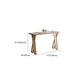 Rectangle Metal Base Bar Table Glam Sintered Stone Top Bistro Bar Table Clearhalo 'Bar Furniture' 'Bar Tables' 'bar_tables' 'furn' 'furn_bar_tables' 'Furniture' 'Kitchen & Dining Furniture' 6581209