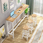 Industrial Style Bistro Bar Desk Wood Rectangle Pub Table for Cafe 70.9"L x 15.7"W x 39.4"H Wood Without Chairs Clearhalo 'Bar Furniture' 'Bar Tables' 'bar_tables' 'furn' 'furn_bar_tables' 'Furniture' 'Kitchen & Dining Furniture' 6581269