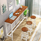 Industrial Style Bistro Bar Desk Wood Rectangle Pub Table for Cafe Light Brown Without Chairs Clearhalo 'Bar Furniture' 'Bar Tables' 'bar_tables' 'furn' 'furn_bar_tables' 'Furniture' 'Kitchen & Dining Furniture' 6581270