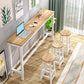 Industrial Style Bistro Bar Desk Wood Rectangle Pub Table for Cafe Wood Without Chairs Clearhalo 'Bar Furniture' 'Bar Tables' 'bar_tables' 'furn' 'furn_bar_tables' 'Furniture' 'Kitchen & Dining Furniture' 6581271