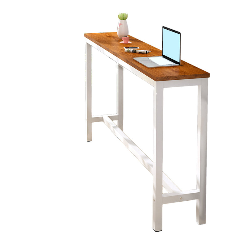Industrial Style Bistro Bar Desk Wood Rectangle Pub Table for Cafe Clearhalo 'Bar Furniture' 'Bar Tables' 'bar_tables' 'furn' 'furn_bar_tables' 'Furniture' 'Kitchen & Dining Furniture' 6581273
