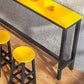 Industrial Style Bistro Bar Desk Wood Rectangle Pub Table for Cafe Clearhalo 'Bar Furniture' 'Bar Tables' 'bar_tables' 'furn' 'furn_bar_tables' 'Furniture' 'Kitchen & Dining Furniture' 6581275