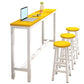 Industrial Style Bistro Bar Desk Wood Rectangle Pub Table for Cafe Clearhalo 'Bar Furniture' 'Bar Tables' 'bar_tables' 'furn' 'furn_bar_tables' 'Furniture' 'Kitchen & Dining Furniture' 6581278