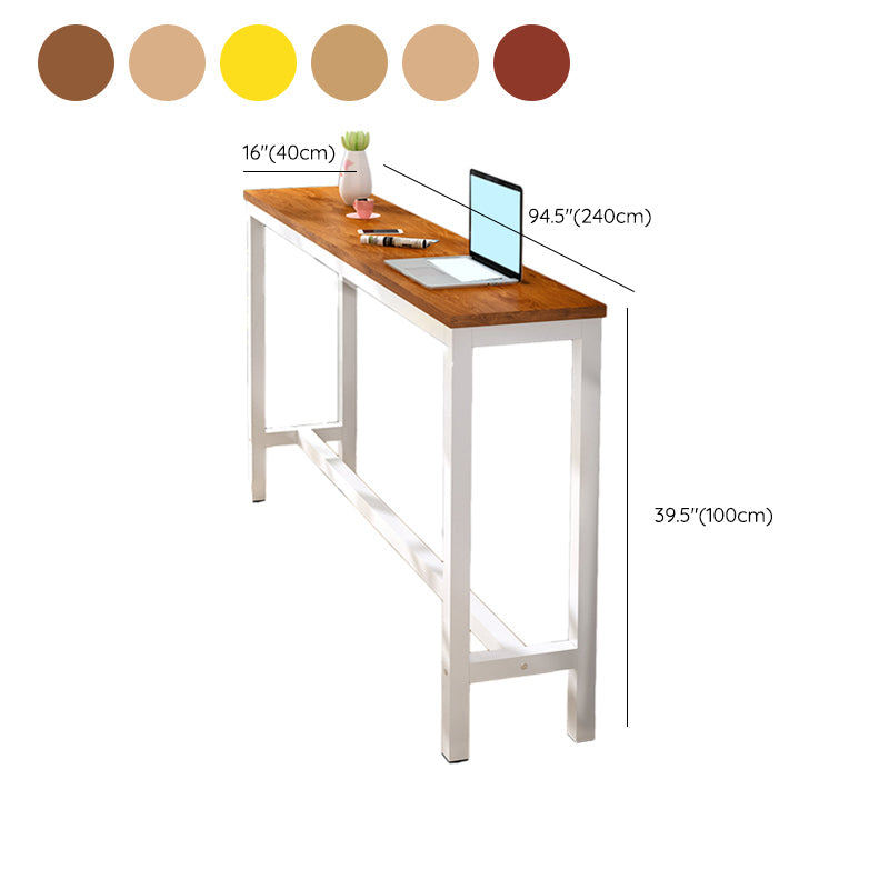 Industrial Style Bistro Bar Desk Wood Rectangle Pub Table for Cafe Clearhalo 'Bar Furniture' 'Bar Tables' 'bar_tables' 'furn' 'furn_bar_tables' 'Furniture' 'Kitchen & Dining Furniture' 6581295