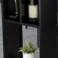 Industrial Style Bistro Bar Desk Stone Rectangle Pub Table for Cafe and Breakroom