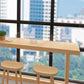 Natural Solid Wood Bar Dining Table Rectangle Bar Height Pub Table Clearhalo 'Bar Furniture' 'Bar Tables' 'bar_tables' 'furn' 'furn_bar_tables' 'Furniture' 'Kitchen & Dining Furniture' 6581418