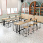 Eigentijdse pubtafel op barhoogte, massief houten tafel op tegenhoogte