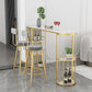 Modern Sintered Stone Bar Table Dining Table for Kitchen Use Clearhalo 'Bar Furniture' 'Bar Tables' 'bar_tables' 'furn' 'furn_bar_tables' 'Furniture' 'Kitchen & Dining Furniture' 6581471