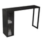 Modern Sintered Stone Bar Table Rectangle Dining Table with Storage Shelves Black Without Chairs Clearhalo 'Bar Furniture' 'Bar Tables' 'bar_tables' 'furn' 'furn_bar_tables' 'Furniture' 'Kitchen & Dining Furniture' 6581478